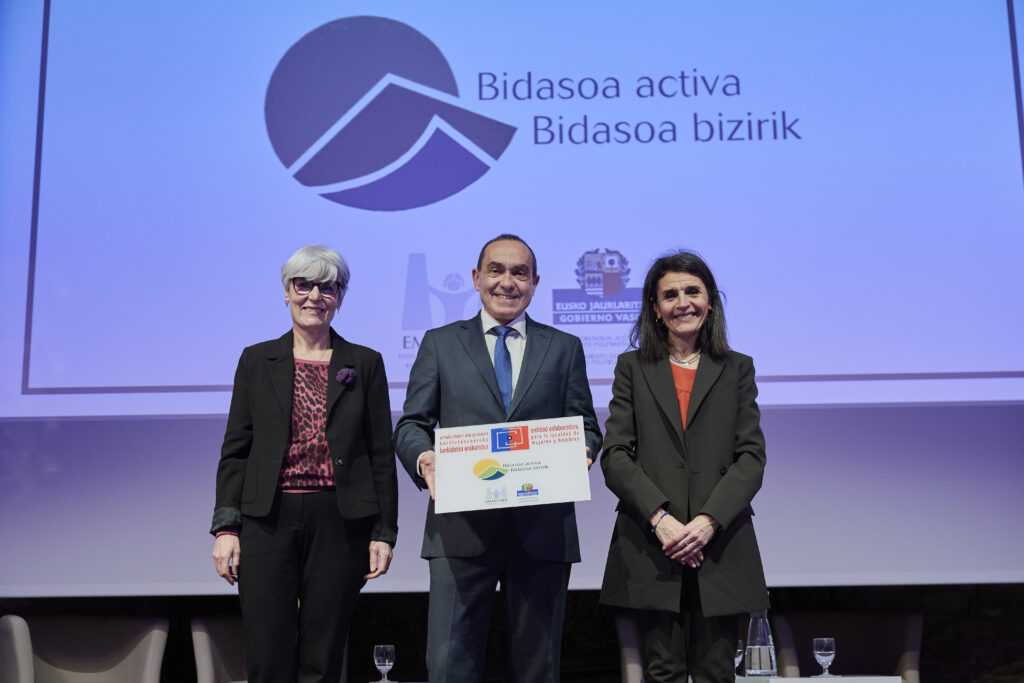 Bidasoa activa recibe un reconocimiento como “Entidad Colaboradora en Igualdad de Mujeres y Hombres 2024”