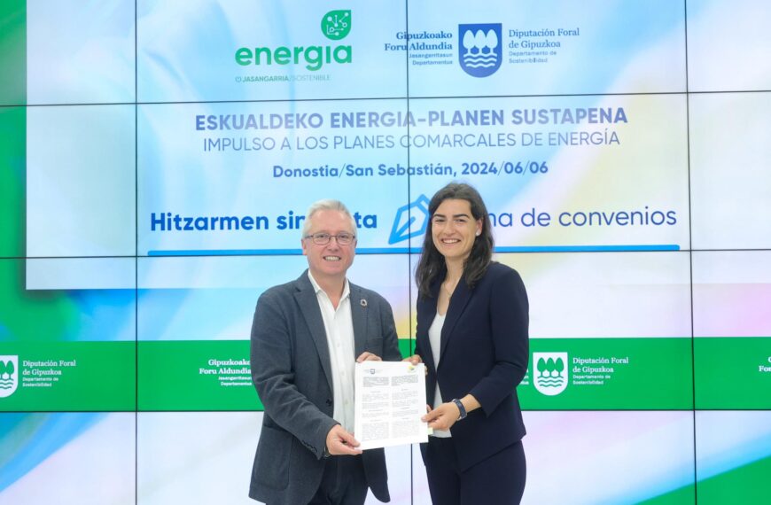 Bidasoa activa y la Diputación Foral de Gipuzkoa renuevan el convenio para impulsar el Plan Comarcal de Energía