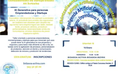 (BG02/024) Inteligencia Artificial Generativa para personas Emprendedoras y Startups